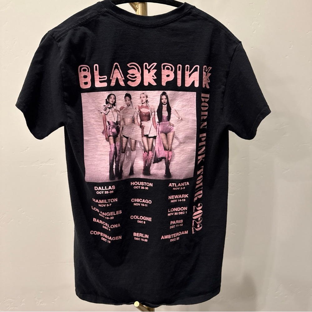 Blackpink 2022 Born Pink World Tour Shirt SM Official Merch Kpop Korean Concert
